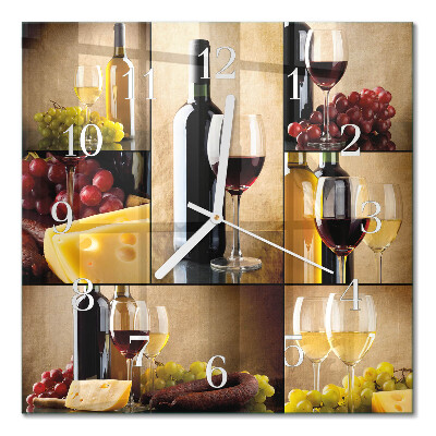 Kvadratna ura Steklenica vina