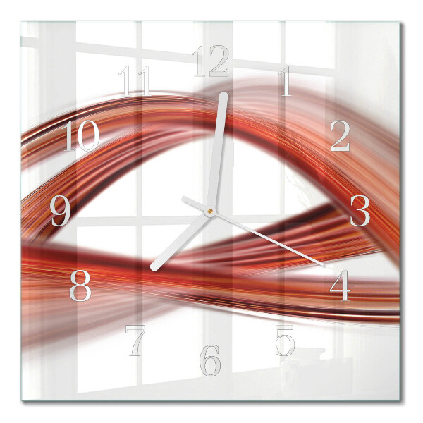 Steklena stenska ura Abstraktne črte