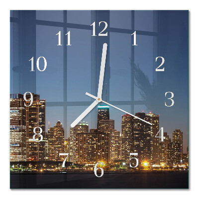 Steklena stenska ura Obzorje