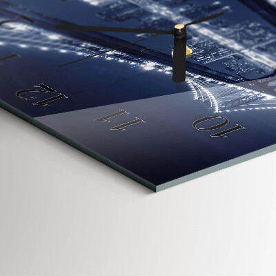 Kvadratna stenska ura Most