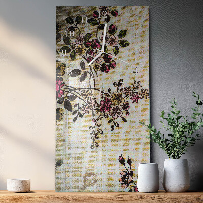 Pravokotna ura Cvetlični vzorec