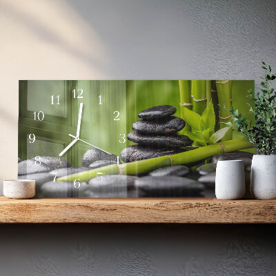 Horizontalna stenska ura Meditacijski kamni