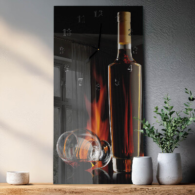 Navpična stenska ura Alkohol