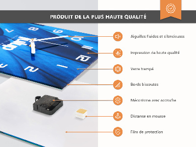 Navpična stenska ura Videz