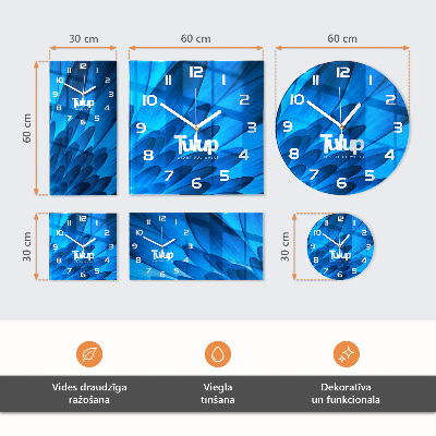 Vertikalna steklena ura Cvet
