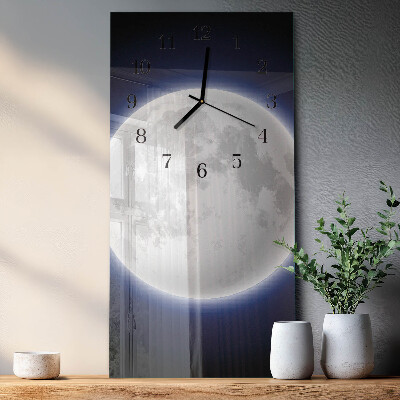 Navpična stenska ura Luna