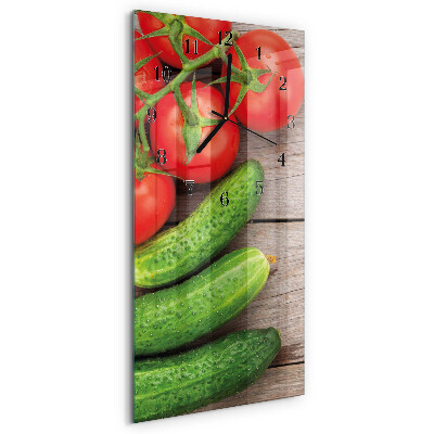 Vertikalna steklena ura Zelenjava