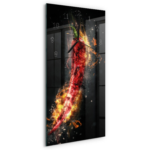 Vertikalna steklena ura Pekoča paprika