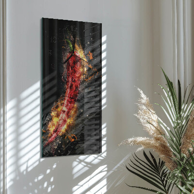 Vertikalna steklena ura Pekoča paprika