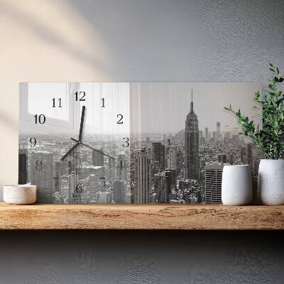 Moderna stenska ura New York Manhattan