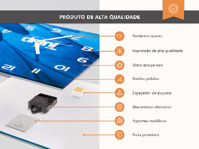 Moderna stenska ura Skrilavec