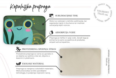 Lastnosti preproge 75x45 cm